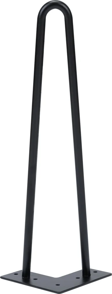 Broderskab omgivet kobling Elias, 2-rods hairpin-bordben til sofabord/bænk, Ø1,2 cm. – Nielsen Decor  Design